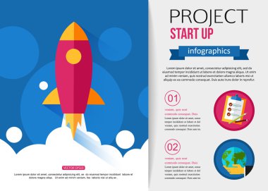 İş başlatmak roket infographics kadar