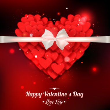 mutlu Sevgililer günü tipografik arka plan