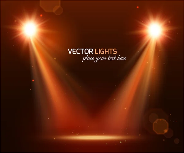 Disco bakgrund med spotlights — Stock vektor
