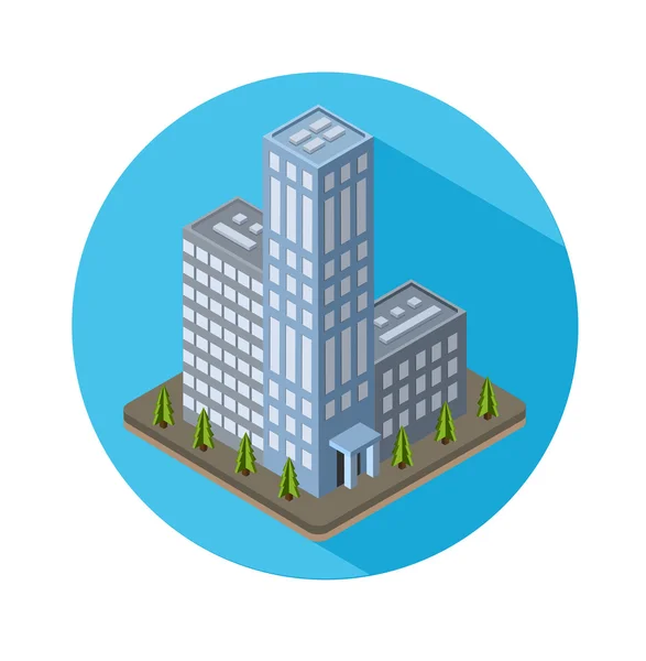 City, real estate icon — Stock Vector