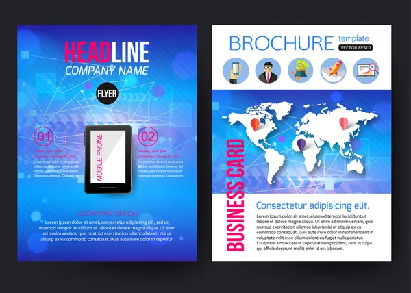 Sjabloon voor zakelijke briefpapier brochure — Stockvector