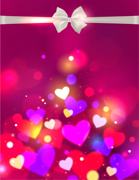 Happy Valentine's day gloed achtergrond — Stockvector