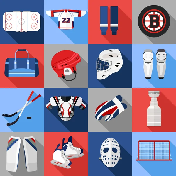 Хокей іконки — стоковий вектор