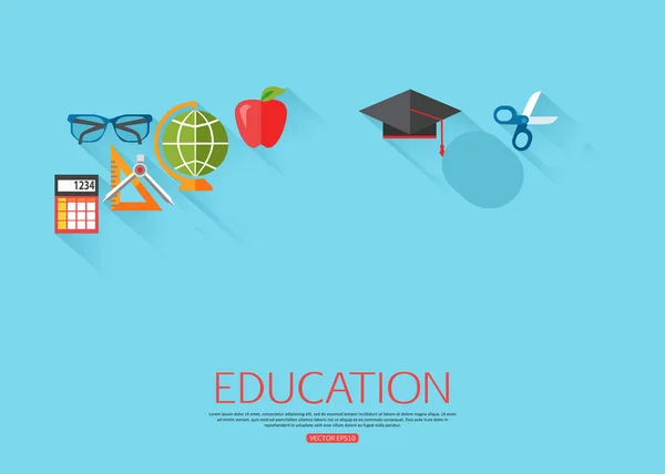 School and education icons — Stock Vector