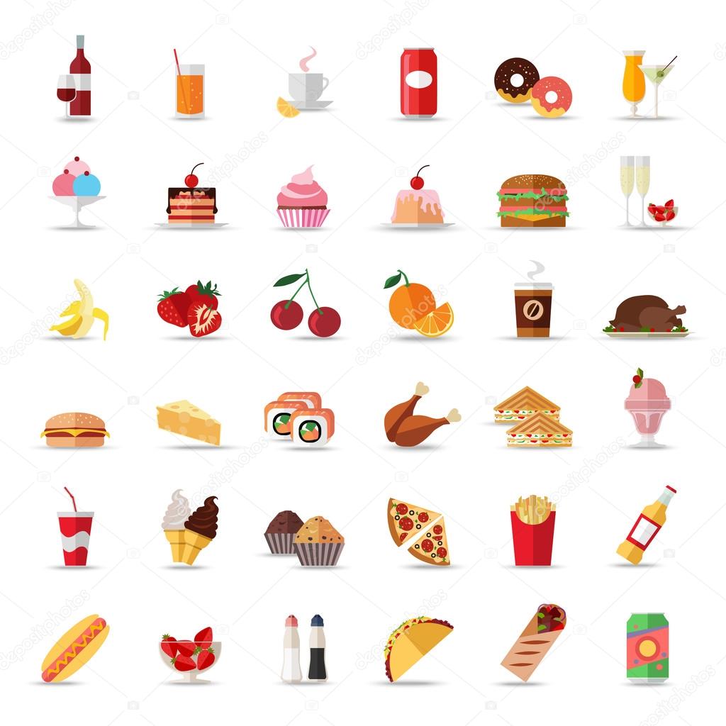 Food and drinks icons