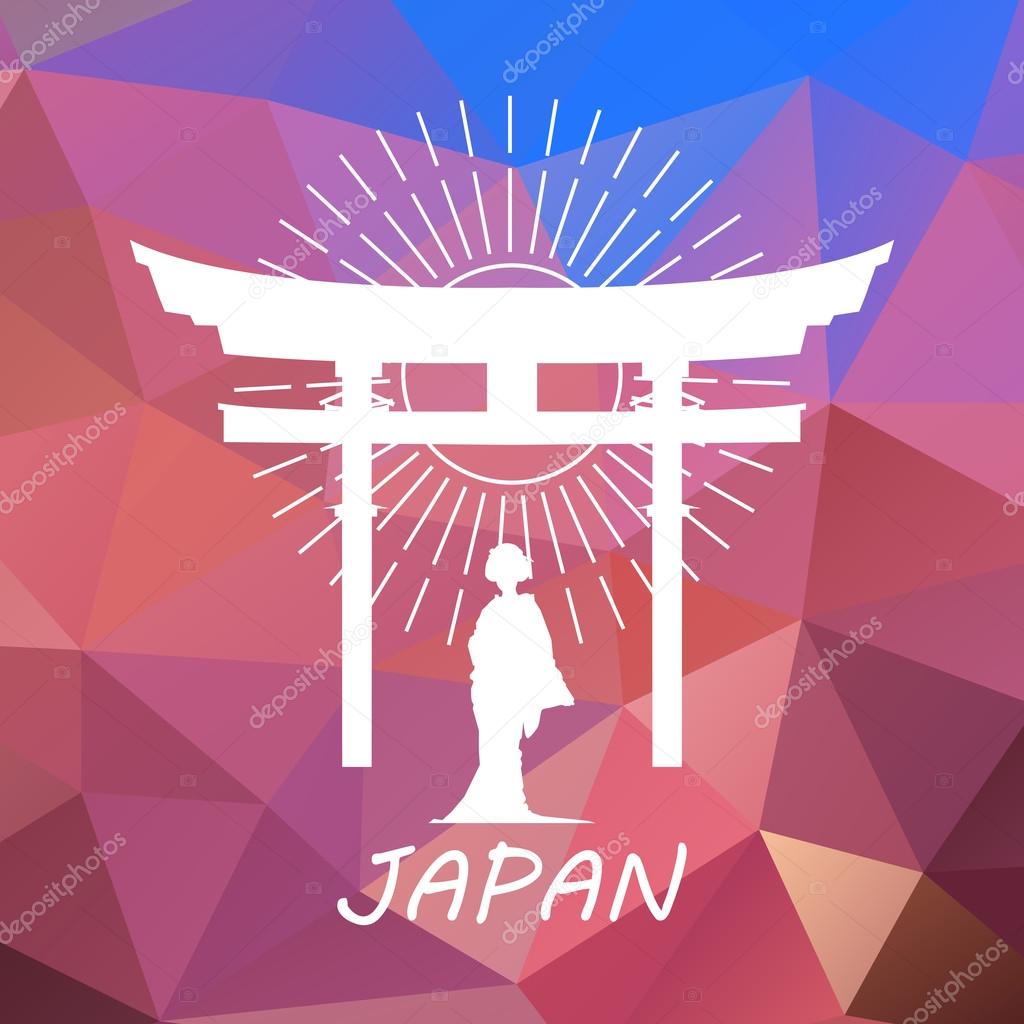 Japan label or logo