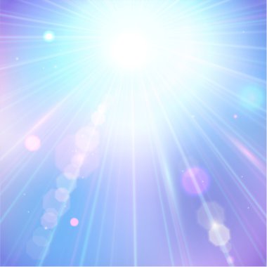 Summer sun light burst
