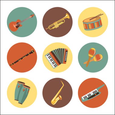 müzik aletleri simge kümesi