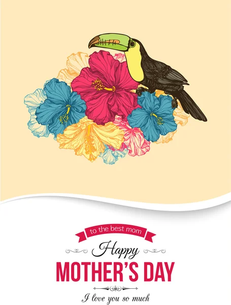 Happy Mothers Day Sfondo tipografico — Vettoriale Stock