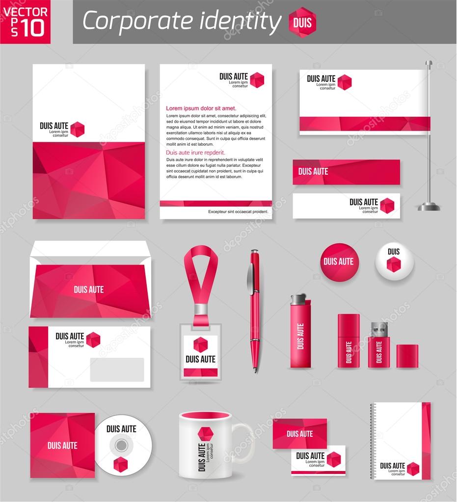 Corporate identity business design template