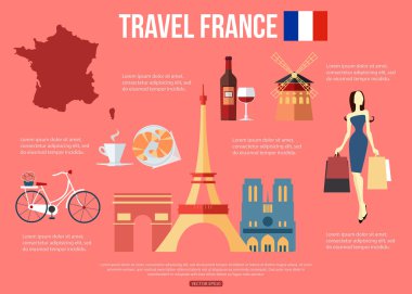Fransa seyahat arka plan