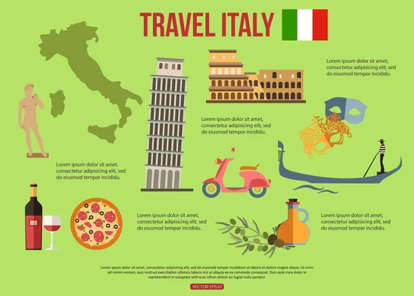 İtalya seyahat arka plan