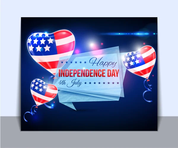Bağımsızlık günü ABD arka plan — Stok Vektör