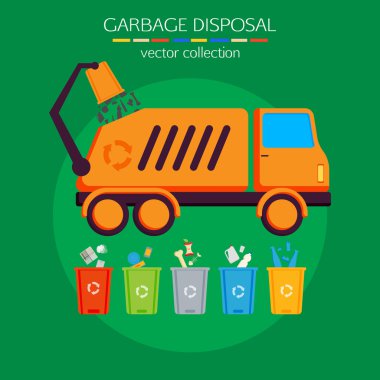 Concept of garbage disposal.