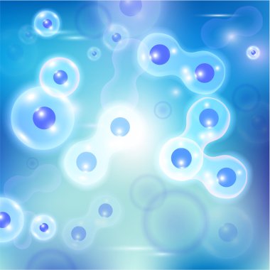 soyut molekülleri arka plan