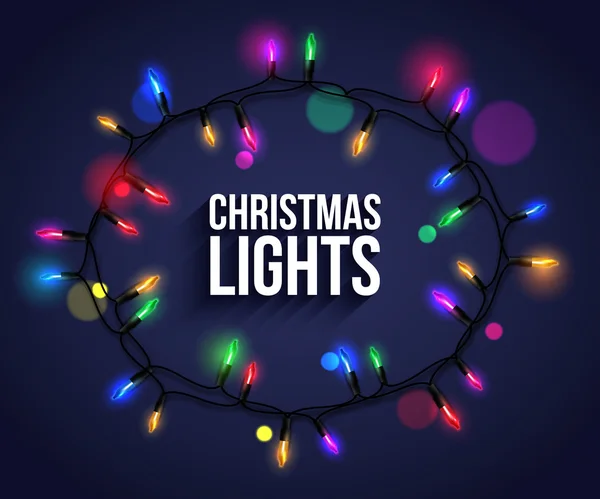 Ampoules de Noël pour la conception de fête . — Image vectorielle