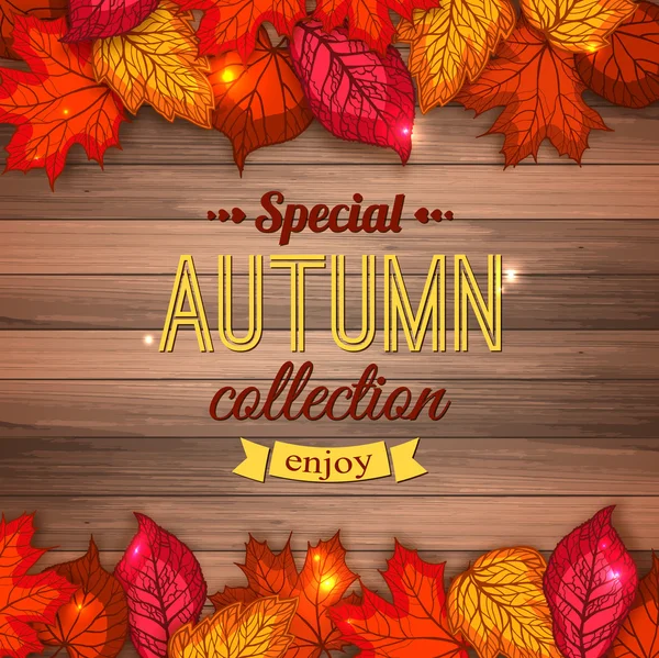 Collezione speciale autunno — Vettoriale Stock