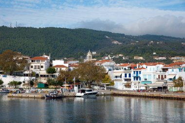Kayak adası, Yunanistan, şehrin güzel manzaraları