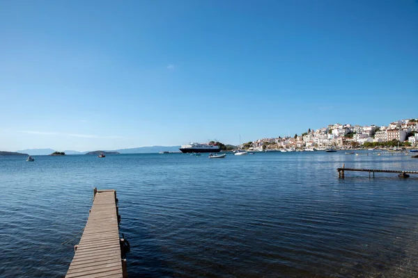 Ilhas Gregas Skiathos Pontos Turísticos Paisagens Marinhas — Fotografia de Stock