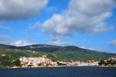 Kayak adası, Yunanistan, güzel deniz manzarası