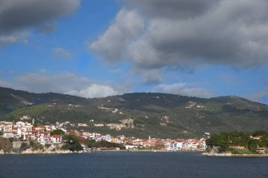 Kayak adası, Yunanistan, güzel deniz manzarası