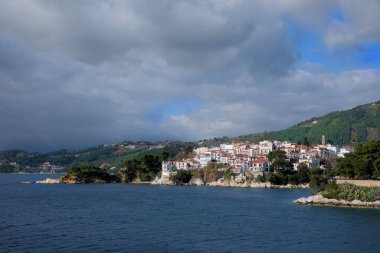 Kayak adası, Yunanistan, güzel deniz manzarası