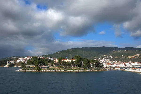 Skiathos Ilha Grécia Bela Paisagem Marinha — Fotografia de Stock