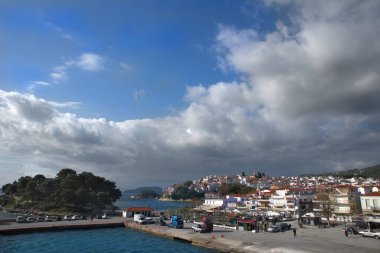 Kayak adası, Yunanistan, güzel deniz manzarası