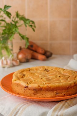 Taze tavuk ve havuç pasta