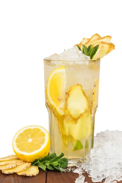 Limonata di zenzero e limone — Foto Stock