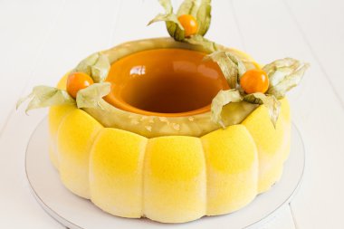 Sarı Fransız mousse kek
