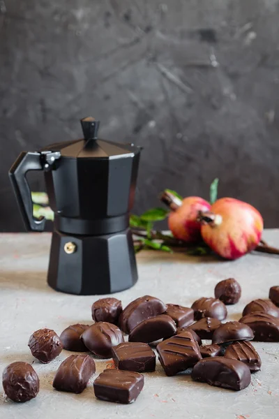 Handgemachte Schokoladenbonbons — Stockfoto