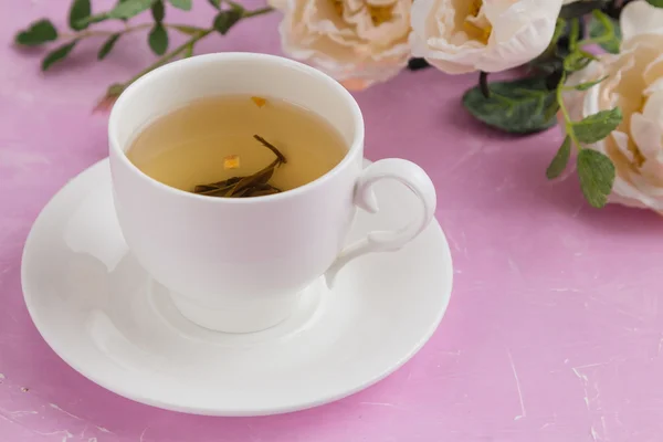 Šálek zeleného čaje. — Stock fotografie