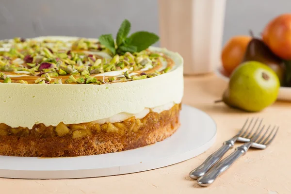 Mousse di pere e pistacchi — Foto Stock