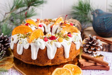 Geleneksel Noel bundt kek 