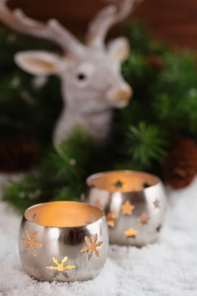 Linternas de velas ardientes — Foto de Stock