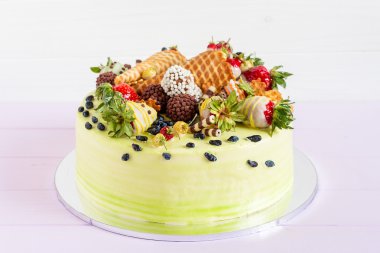 Yaz meyve ile renkli cale