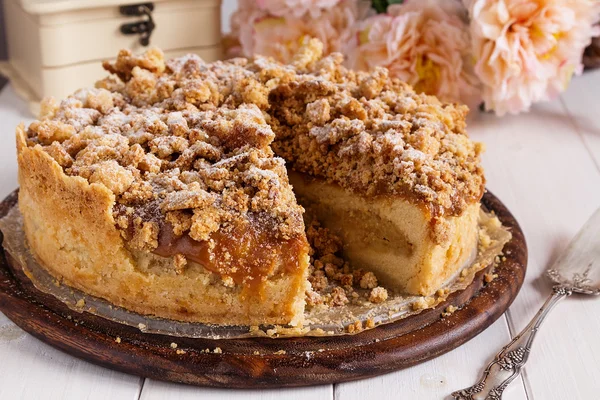 Homemade rustic pie — Stock Photo, Image