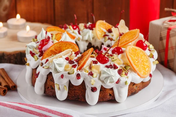 Traditional Christmas Cake — Stock Photo, Image