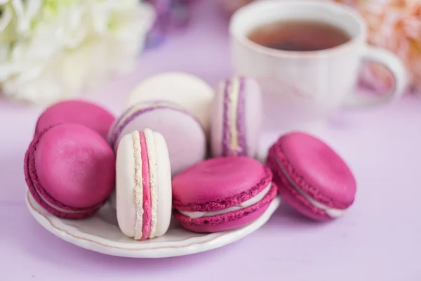 Macarrones coloridos enfoque suave — Foto de Stock