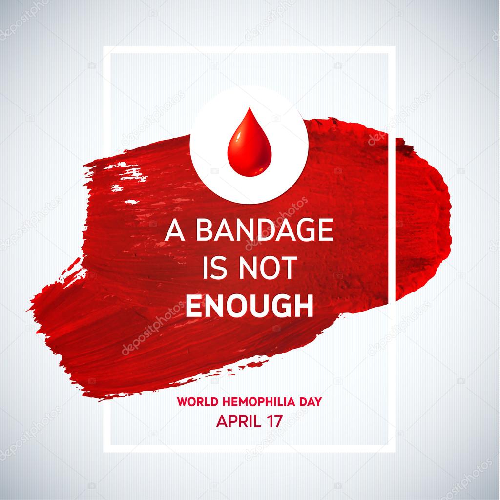 Hemophilia World Day Stroke Poster. 