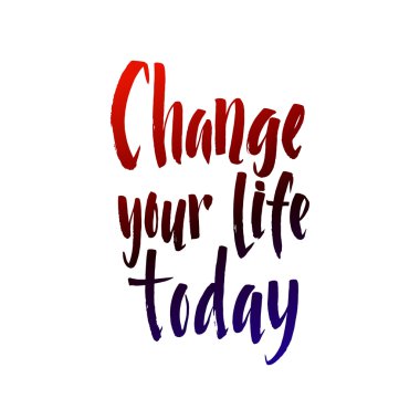 Calligraphic Motivasyon Afişi. Kalem Kontur Yazı Tipi.