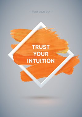 Motivasyon kare Akrilik poster inme. İlham verici bir deyiş metin yazı. Tipografik Poster şablonu, vektör tasarımı alıntı