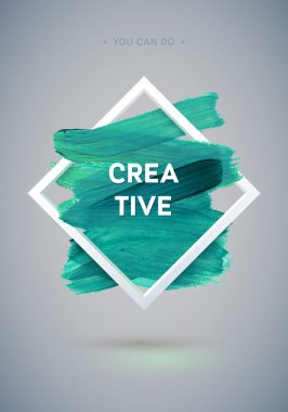 Motivasyon kare Akrilik poster inme. İlham verici bir deyiş metin yazı. Tipografik Poster şablonu, vektör tasarımı alıntı