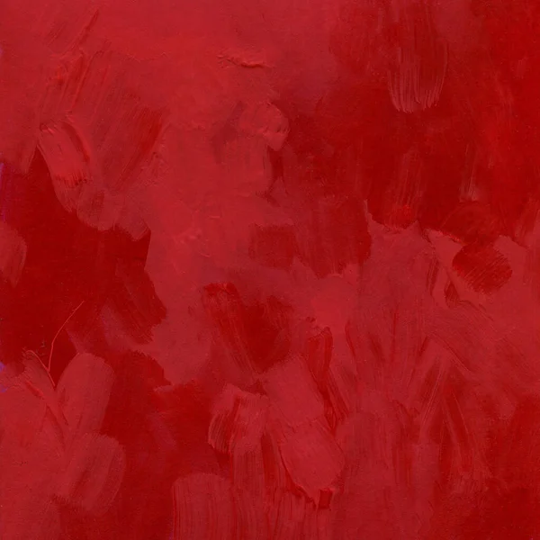 Rojo Cuadrado Pintura Raster Fondo Trazos Brash Textura Salpicaduras Hechas — Foto de Stock