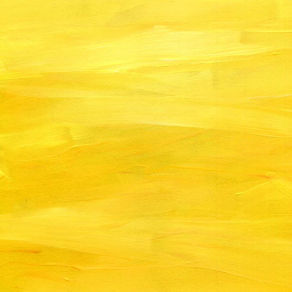 Amarelo Quadrado Pintura Raster Fundo Pinceladas Textura Salpicos Desenhados Mão — Fotografia de Stock