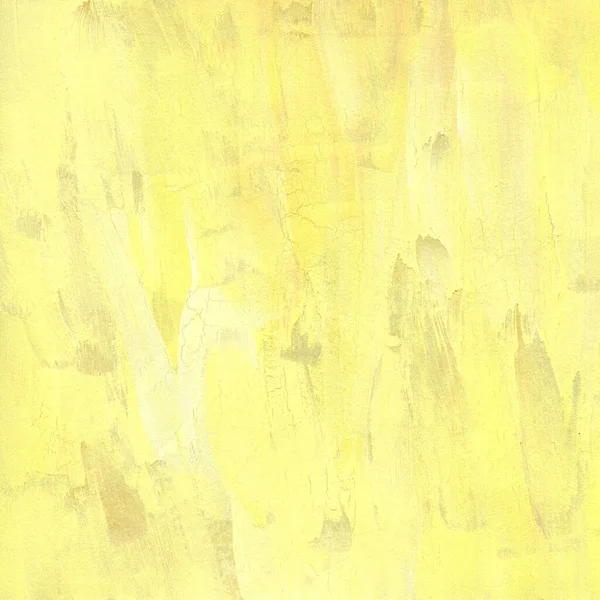 Amarillo Cuadrado Pintura Raster Fondo Trazos Brash Textura Salpicaduras Hechas — Foto de Stock