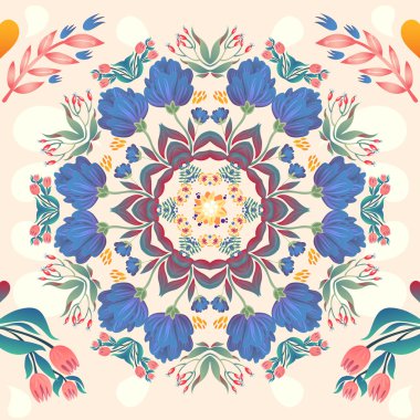 Çiçekler pürüzsüz desen