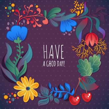 İyi günler kartı var