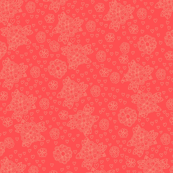 Fondo floral, tarjeta de felicitación . — Vector de stock